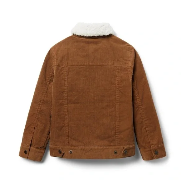 CORDUROY TRUCKER SHERPA COLLAR JACKET